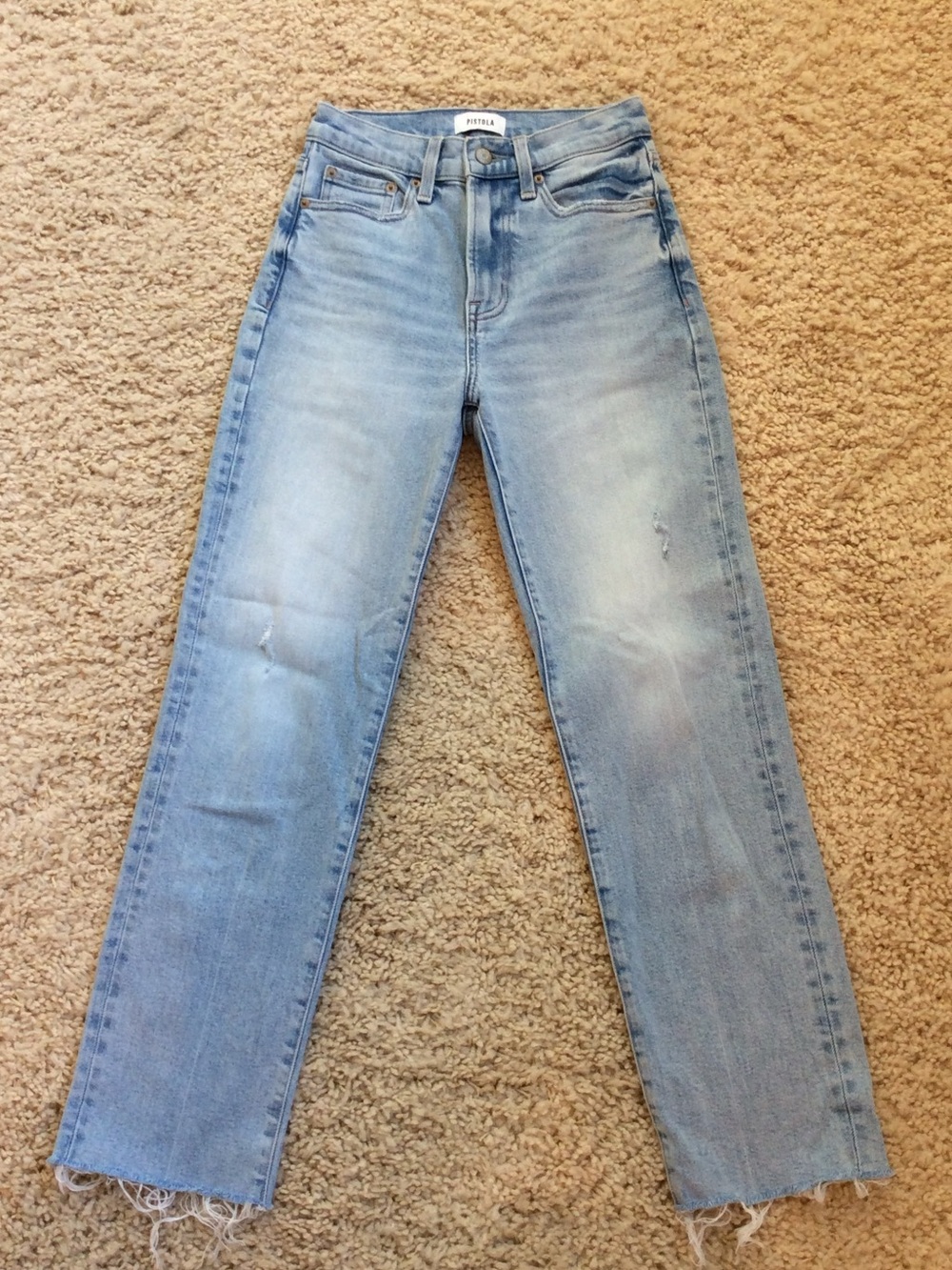 Pistols Cassie High Rise Straight Leg Crop Jeans - 24